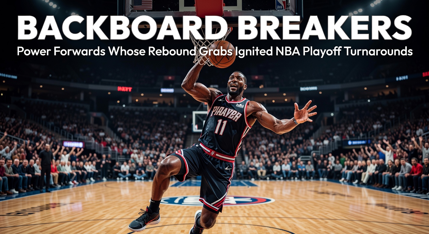 Dennis Rodman crashing the boards during a Bulls playoff game, embodying relentless rebounding that shifted series momentum